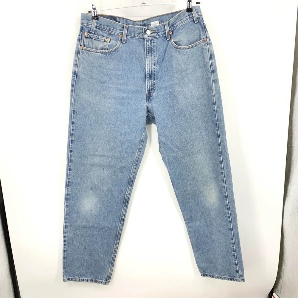 Levis Jeans Men Size 38 x 32 550 Relaxed Fit Vintage Y2K 2000 Cotton Pants Light